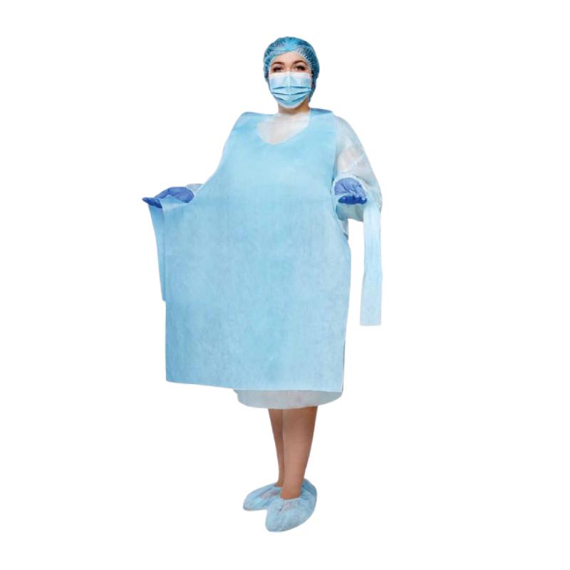 Фартух хірургічний,спанбонд 30g/m2(г/м2), стерильний, одноразового використання ,ТМ «АХІЛЛ»